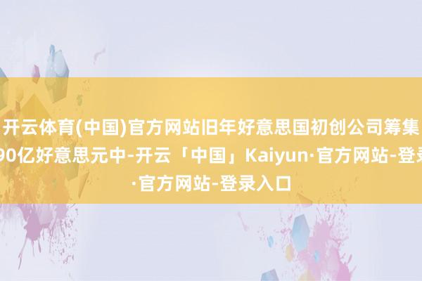开云体育(中国)官方网站旧年好意思国初创公司筹集的2090亿好意思元中-开云「中国」Kaiyun·官方网站-登录入口