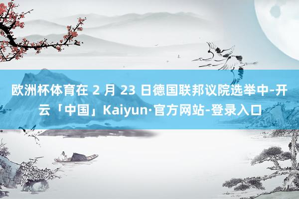 欧洲杯体育在 2 月 23 日德国联邦议院选举中-开云「中国」Kaiyun·官方网站-登录入口