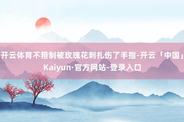 开云体育不箝制被玫瑰花刺扎伤了手指-开云「中国」Kaiyun·官方网站-登录入口